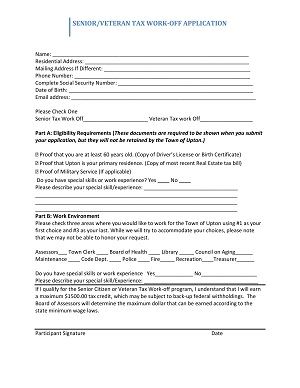 Application Upton Tax Work Off Progam thumbnail